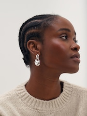 Inicio Silver Statement Pebble Drop Earrings - Image 2 of 3