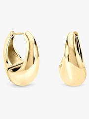 Inicio Gold Tone Sculpted Chubby Hoops - Image 2 of 2
