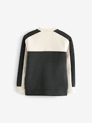 Cream/Black Colourblock - Elegantna bomber jakna (3-16 let) - Slika 2 iz 4