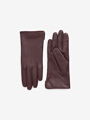 Burgundy Red Leather Gloves - Image 3 of 3