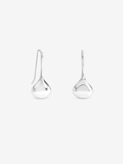 Inicio Silver Tone Fluid Teardrop Earrings - Image 2 of 2