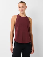 Sweaty Betty Malbec Red Breathe Easy Mesh Run Tank Top - Image 1 of 6