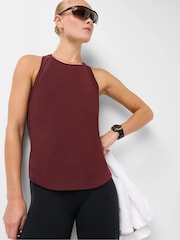 Sweaty Betty Malbec Red Breathe Easy Mesh Run Tank Top - Image 3 of 6