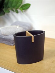 Showerdrape Set of 4 Black Sonata Bathroom Accessory Set - Image 3 of 3