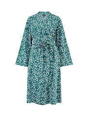 Pour Moi Green Pure Cotton Dressing Gown - Image 3 of 4