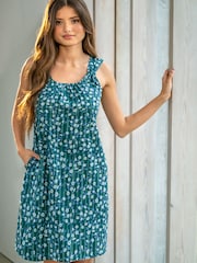Pour Moi Green Pure Cotton Square Neck Chemise - Image 2 of 4