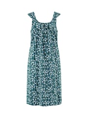 Pour Moi Green Pure Cotton Square Neck Chemise - Image 3 of 4