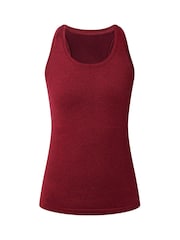 Sweaty Betty Malbec Red Athlete Seamless Workout Tank Top - Image 1 of 2