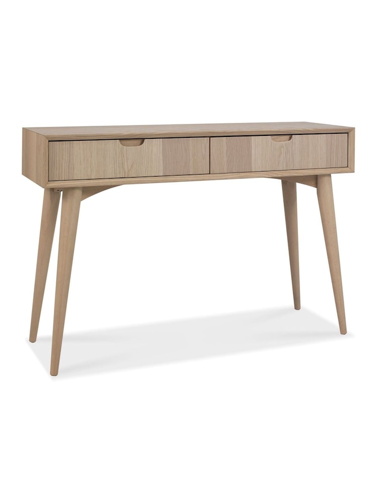 Bentley Designs Natural Dansk Console Table with Drawers - Image 2 of 3