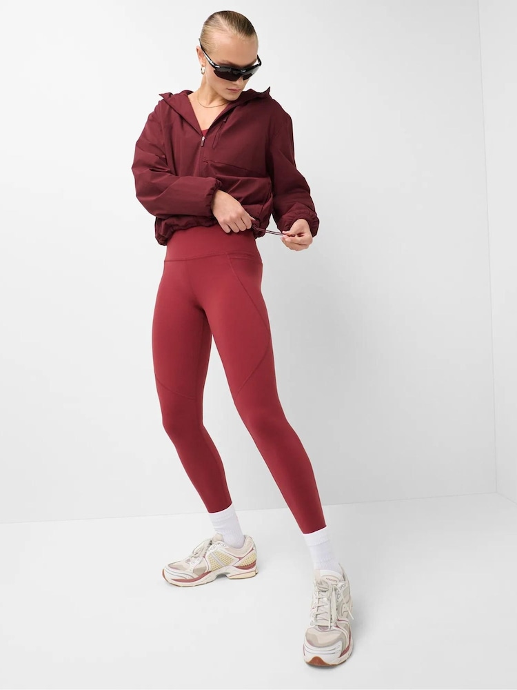 Sweaty Betty Deep Red Full Length Power Workout Leggings - Image 1 of 6