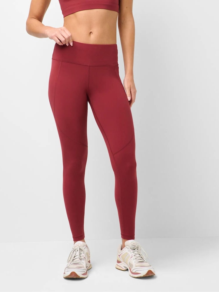 Sweaty Betty Deep Red Full Length Power Workout Leggings - Image 2 of 6