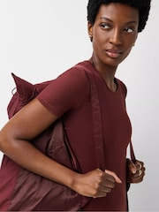 Malbec Red - Sweaty Betty Nimbus Longline Waterproof Puffer - Image 4 of 6