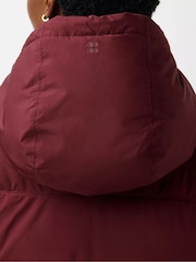 Malbec Red - Sweaty Betty Nimbus Longline Waterproof Puffer - Image 5 of 6