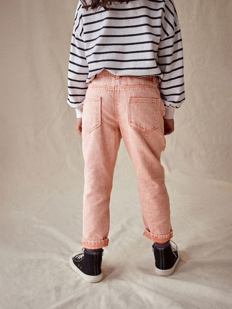 Apricot Wash Distressed Mom Jeans (3-16yrs) - Image 5 of 9