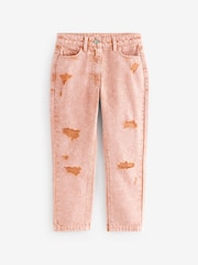 Apricot Wash Distressed Mom Jeans (3-16yrs) - Image 7 of 9