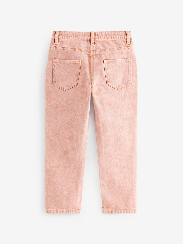 Apricot Wash Distressed Mom Jeans (3-16yrs) - Image 8 of 9