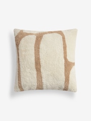 Natural Abstract Berber 50 x 50cm Cushion - Image 4 of 5