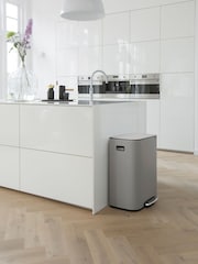 Brabantia Mineral Concrete Grey Bo 60L Pedal Bin - Image 1 of 5