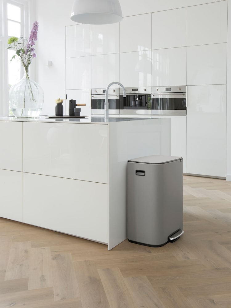 Brabantia Mineral Concrete Grey Bo 60L Pedal Bin - Image 1 of 5