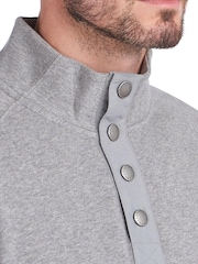Barbour® Grey Half Snap Sweatshirt - Image 5 of 7