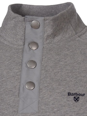 Barbour® Grey Half Snap Sweatshirt - Image 6 of 7