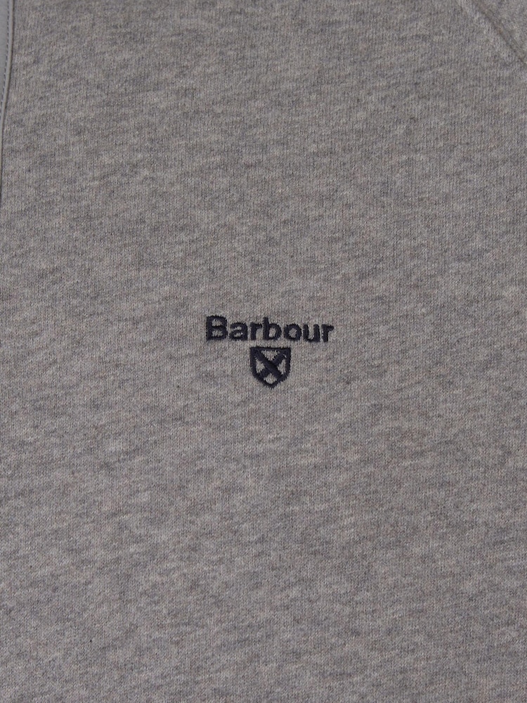 Barbour® Grey Half Snap Sweatshirt - Image 7 of 7