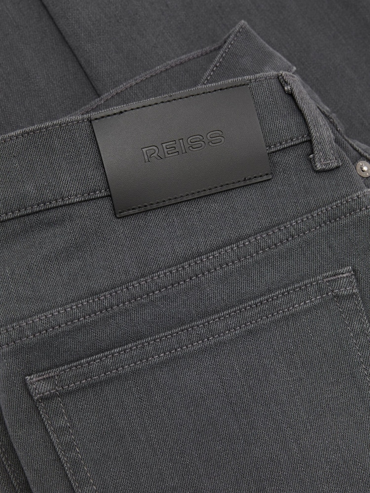 Reiss Stay Grey Picton Jeans - Image 7 of 7