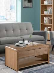 Julian Bowen Natural Kemble Curve Coffee Table - Image 1 of 1