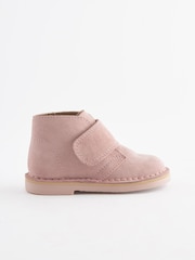 Pink Suede Desert Ankle Boots - Image 2 of 5