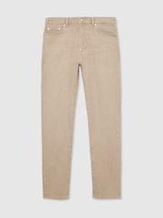 Reiss Caramel Brown Arctic Slim-Fit Stonewashed Jeans - Image 2 of 6