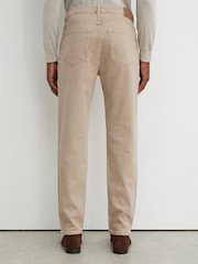 Reiss Caramel Brown Arctic Slim-Fit Stonewashed Jeans - Image 5 of 6