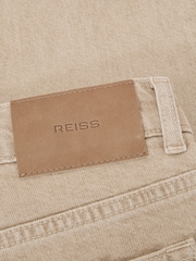 Reiss Caramel Brown Arctic Slim-Fit Stonewashed Jeans - Image 6 of 6