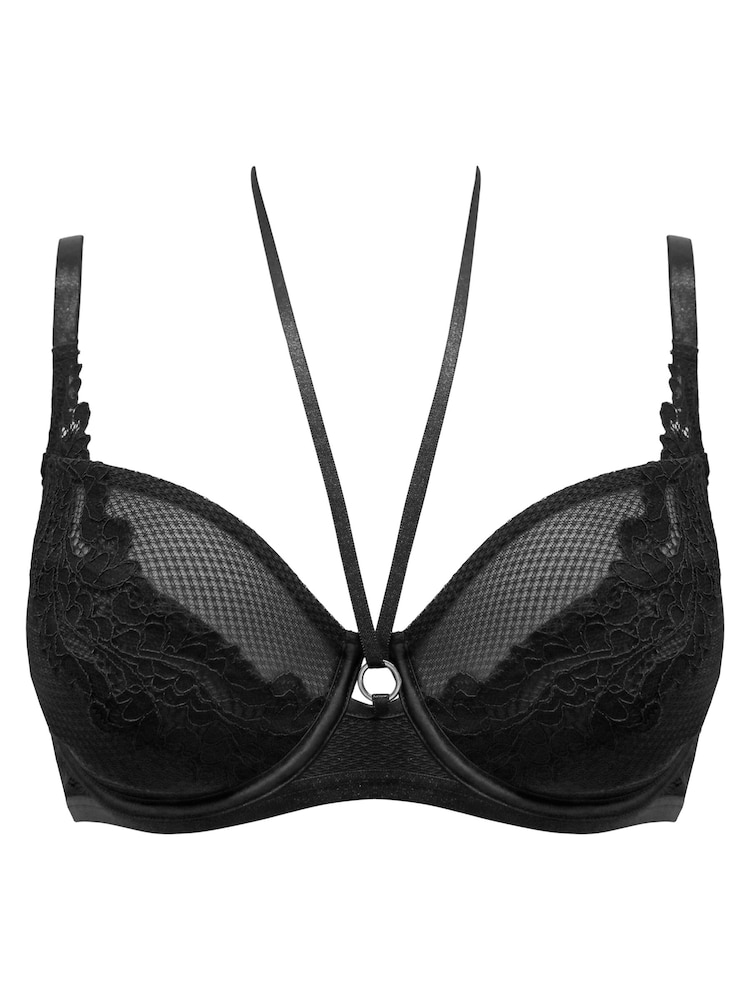 Pour Moi Black Lavish Underwired Bra - Image 4 of 5