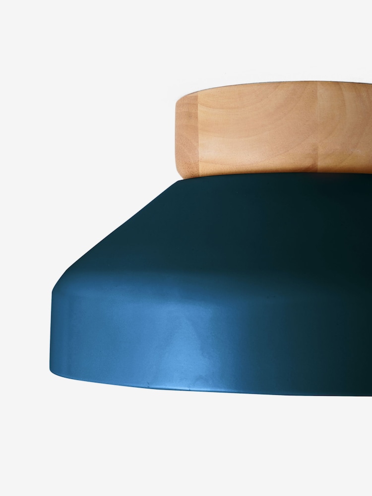 MADE.COM Navy Albert Flush Ceiling Fitting Ceiling Light - Image 2 of 2