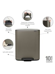 Brabantia Platinum Bo 60L Pedal Bin - Image 6 of 6