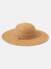 Accessorize Natural Sparkle Floppy Straw Hat - Image 3 of 3