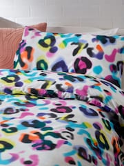 Multi Animal Print Printed Polycotton Duvet Cover and Pillowcase Bedding - Image 2 of 7