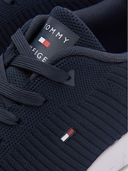 Tommy Hilfiger Blue Corporate Knit Rib Runner Trainers - Image 4 of 4