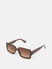 Gafas de sol rectangulares de acetato con estampado de carey de Accessorize - Imagen 2 de 3