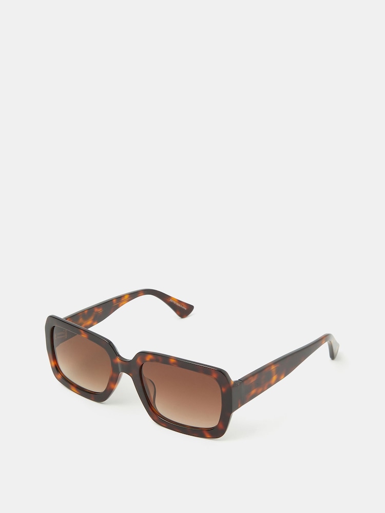 Gafas de sol rectangulares de acetato con estampado de carey de Accessorize - Imagen 2 de 3