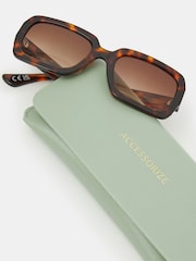 Gafas de sol rectangulares de acetato con estampado de carey de Accessorize - Imagen 3 de 3
