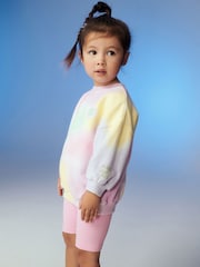 Efekt tie-dye - Zestaw z bluzą i szortami (3 mies. – 7 lat) - Obraz 2 z 5