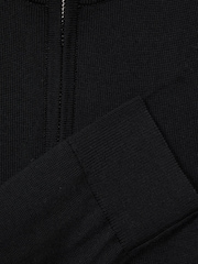 Reiss Black Blackhall Senior Quarter Zip Merino Wool Jumper - Image 7 of 7