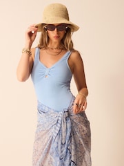 Accessorize Natural Charm Straw Bucket Hat - Image 1 of 2
