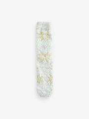 Bath & Body Works Green Bath & Body Works Fluffy Socks 2 Pack - Image 6 of 6