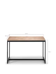 Julian Bowen Sonoma Oak Tribeca Dining Table - Image 4 of 5