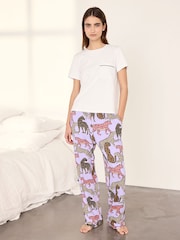 Ensemble pyjama long Chelsea Peers à imprimé léopard étoilé - Image 1 sur 6