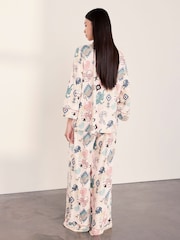 Chelsea Peers Natural Bohemian Leopard Print Long Pyjamas Set - Image 4 of 5