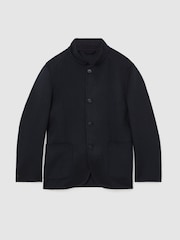 Chaqueta con cuello subido de mezcla de lana con costuras invisibles Becks de Reiss - Imagen 2 de 8