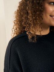 Truly Black Funnel Neck Jumper - Image 3 of 6